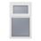 Crystal  Top Opening Obscure Triple-Glazed Casement White uPVC Window 610mm x 1115mm