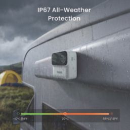Reolink Argus Series B210 Mains or Battery-Powered White Wireless 1080p Indoor & Outdoor Rectangular Magnetic Security Camera