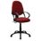 Nautilus Designs Java 200 Medium Back Task/Operator Chair Fixed Arms Wine