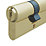 Smith & Locke 6-Pin Cylinder Lock 45-45 (90mm) Brass