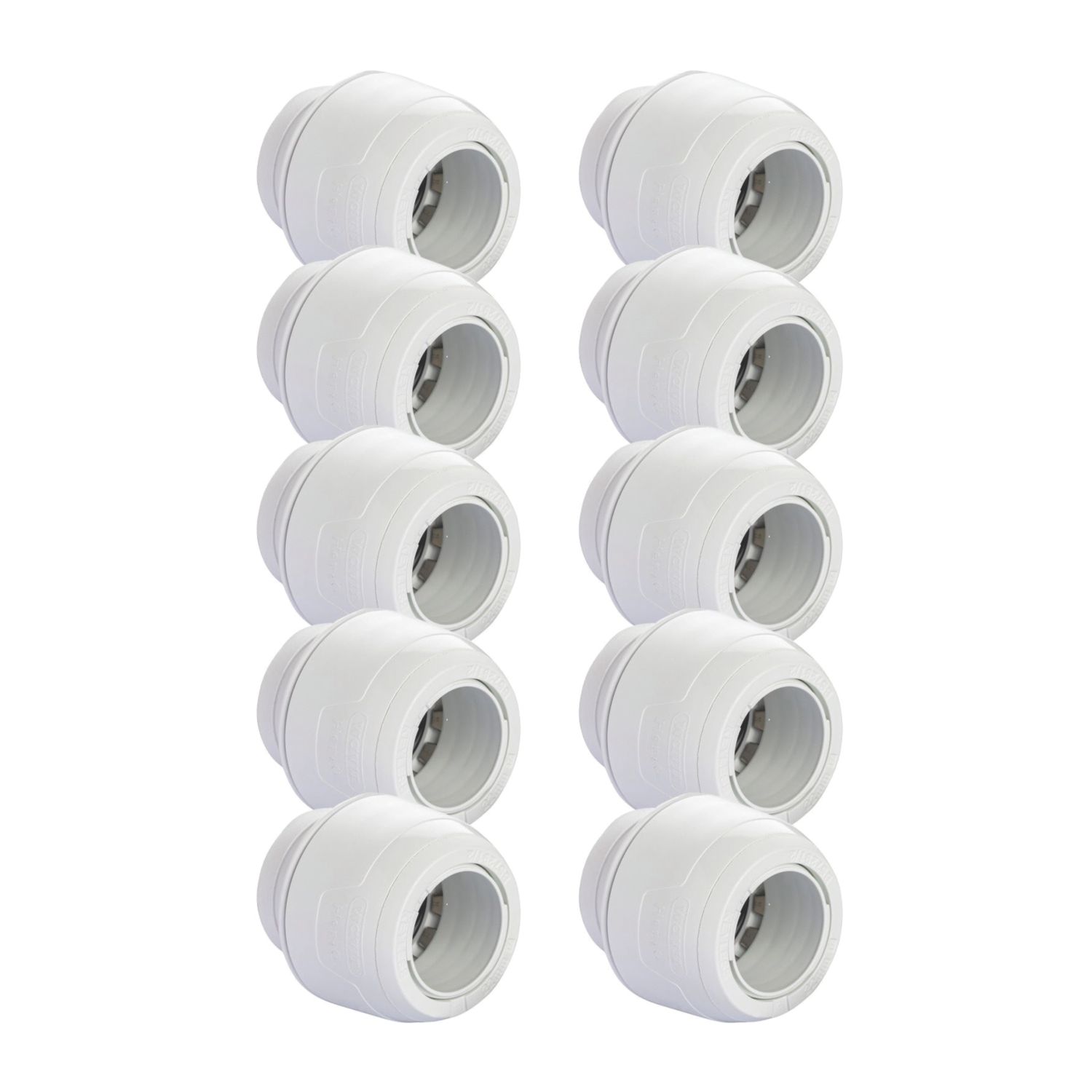 Hep2O Plastic Push-Fit Keyless Stop End 22mm 10 Pack (951RE)