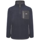 JCB Trade 1/4 Zip Tech Fleece Navy 3X Large 52-54" Chest