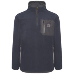 JCB Trade 1/4 Zip Tech Fleece Navy 3X Large 52-54" Chest