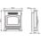 Be Modern Banbury Black Switch Control Easy to Install Electric Inset Stove Fire 568mm x 190mm x 623mm