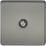 Knightsbridge  1-Gang F-Type Satellite Socket Black Nickel
