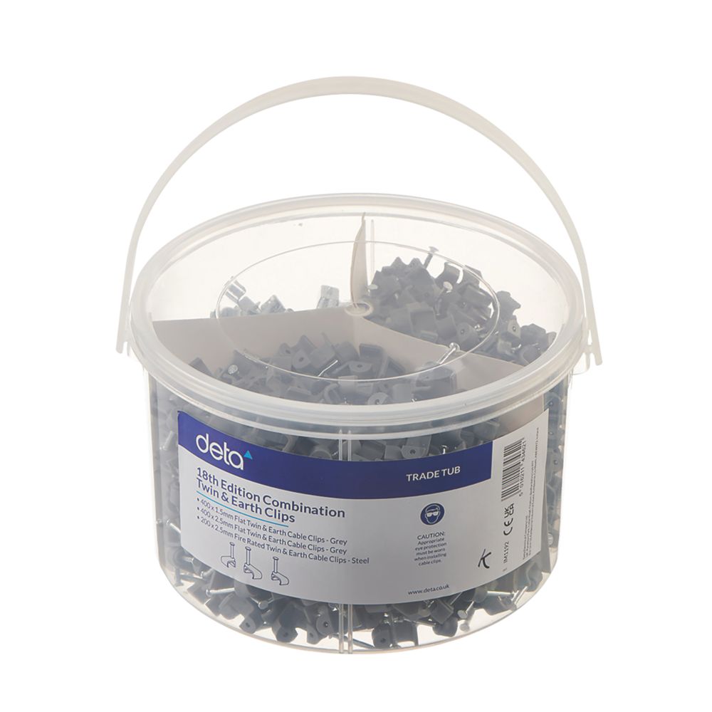 Vimark Cable Clips Trade Tub 1.5-2.5mm² 1000 Pieces