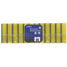 L-PRO Sponge Scourers 95mm x 140mm 12 Pack