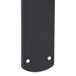 Cooke & Lewis Corfe Fire Rated Latch Lever on Backplate Handle Pair Matt Black