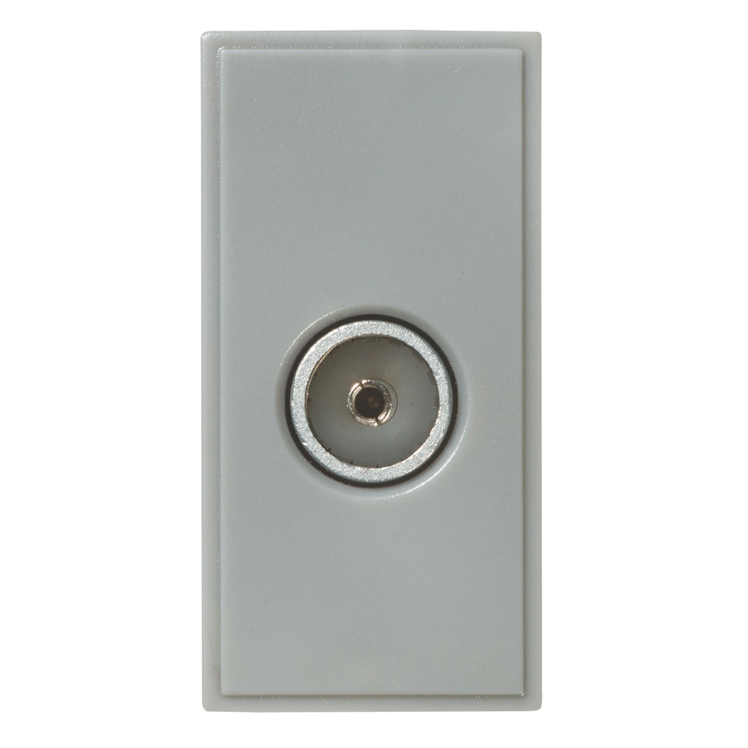 Knightsbridge Screened Modular Coaxial TV Socket Grey (952CR)