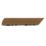 Apollo Brown Composite Left Corner Interlocking Decking Edging 24mm x 0.38m x 0.075m