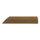 Apollo Brown Composite Left Corner Interlocking Decking Edging 24mm x 0.38m x 0.075m