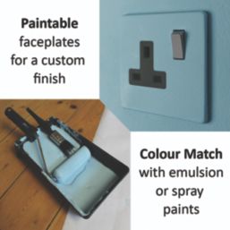 Varilight  10A 1-Gang 2-Way Light Switch  Paintable  1 Pair