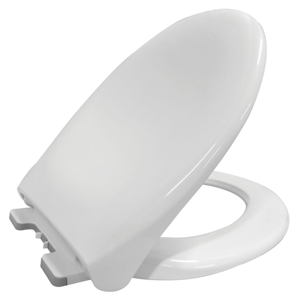 Soft-Close Toilet Seat Polypropylene White | Toilet Seats | Screwfix.com