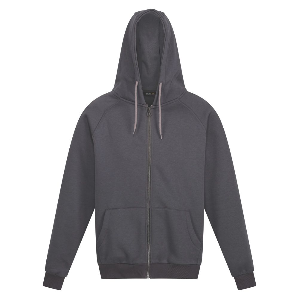 Regatta Pro Full Zip Hoodie Seal Grey Medium 40" Chest Screwfix