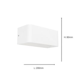 Eglo Sania-Z Outdoor LED Smart Wall Light White 10W 1180lm