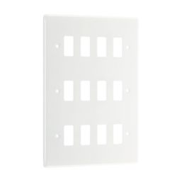 British General Nexus 800 Grid 12-Module Grid Faceplate White