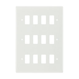 British General Nexus 800 Grid 12-Module Grid Faceplate White