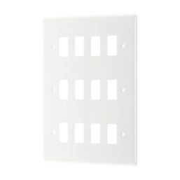 British General Nexus 800 Grid 12-Module Grid Faceplate White