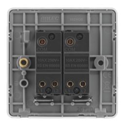 Arlec  10A 2-Gang 2-Way Light Switch  Grey