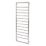 Towelrads 1300mm x 500mm 1016BTU Chrome Flat Designer Towel Radiator