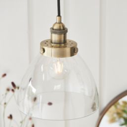 Quay Design Karlson Industrial Pendant Antique Brass
