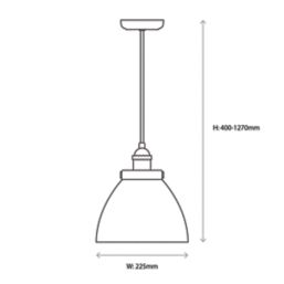 Quay Design Karlson Industrial Pendant Antique Brass