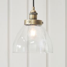 Quay Design Karlson Industrial Pendant Antique Brass