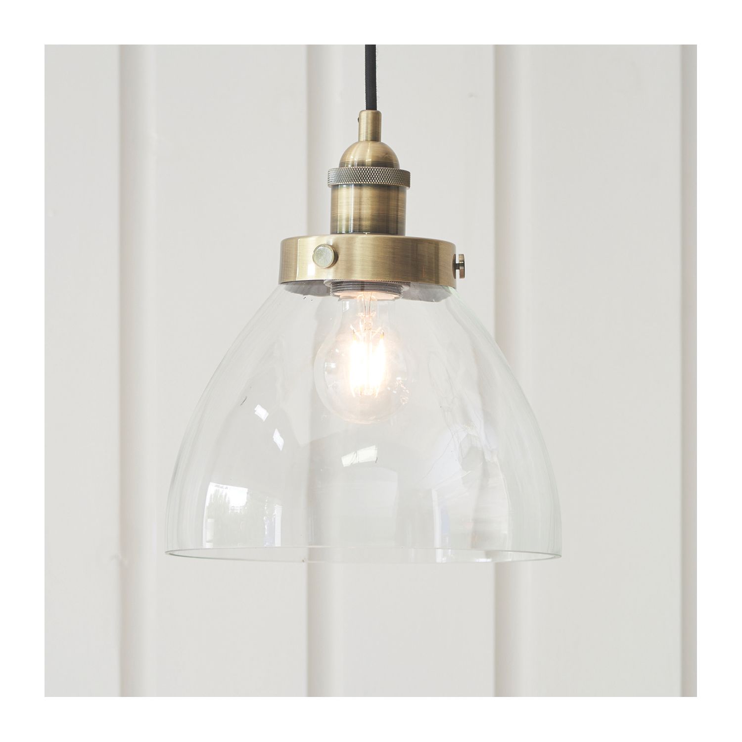 Quay Design Karlson Industrial Pendant Antique Brass (952VG)