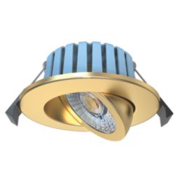 Spa Eden Adjustable  Fire Rated LED Downlights Brass 7W 700lm 4 Pack