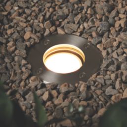 Zink Pan 100mm Outdoor Round Ground Lights Stainless Steel 4 Pack