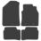Car Mat Co. Hyundai I10 2014 - 2020 Rubber Car Mats 4 Piece Set