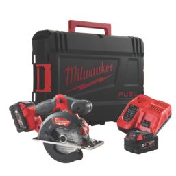 Milwaukee M18FMCS-502X 150mm 18V 2 x 5.0Ah Li-Ion RedLithium Brushless Cordless Metal Circular Saw