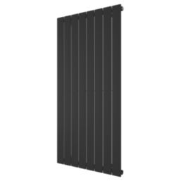 Ximax Oceanus 595mm x 1200mm 2597BTU Black Horizontal Designer Radiator