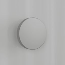 Splashback  Clear with Polished Chrome Caps Kitchen Splashback 600mm x 750mm x 4mm