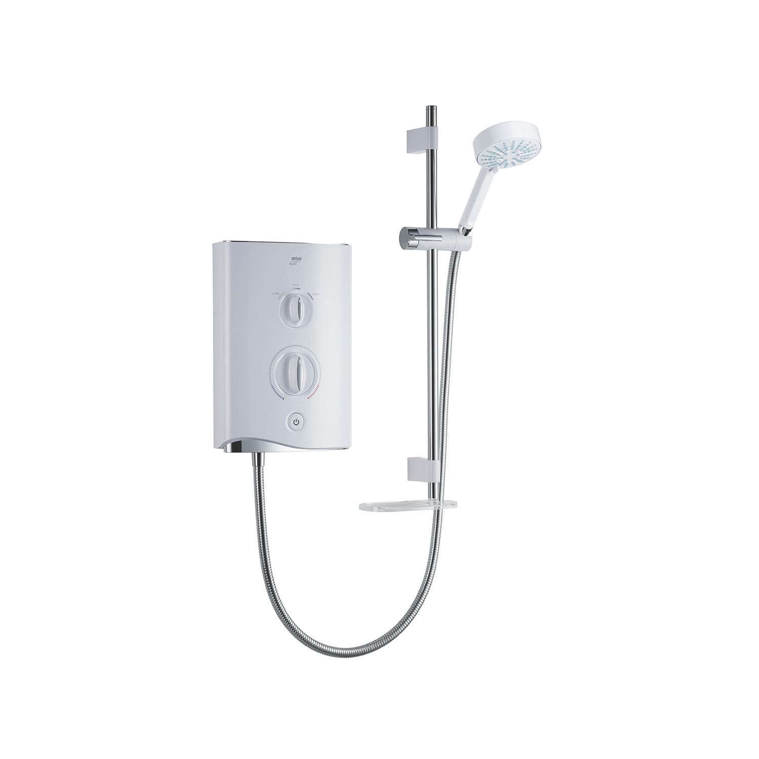 Mira Sport Multi-Fit White 9.8kW Manual Electric Shower (95357)