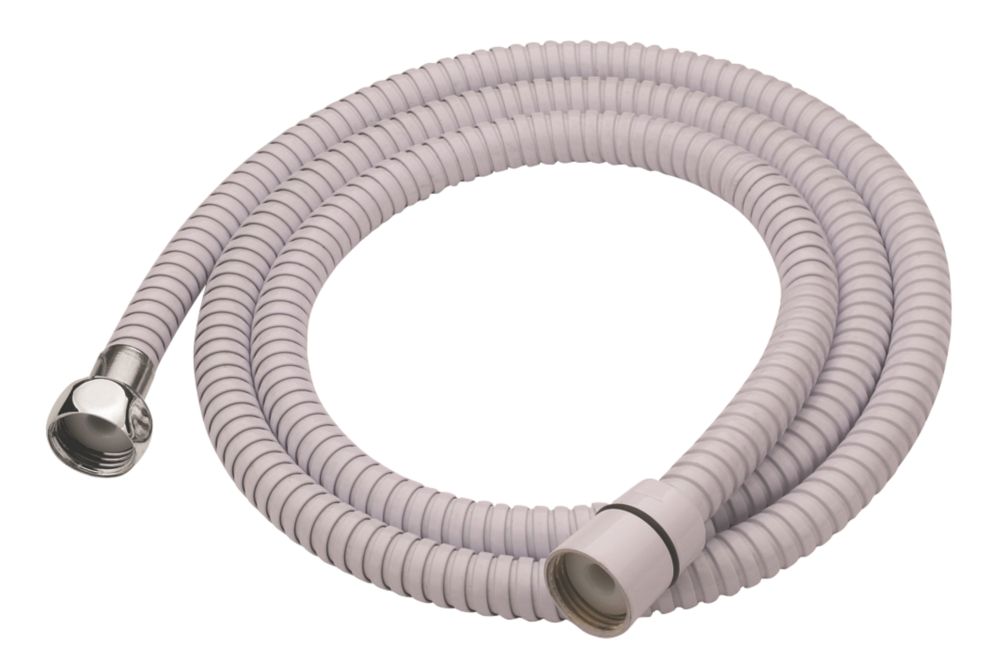 Shower Hose White 5.3mm x 1.5m Screwfix
