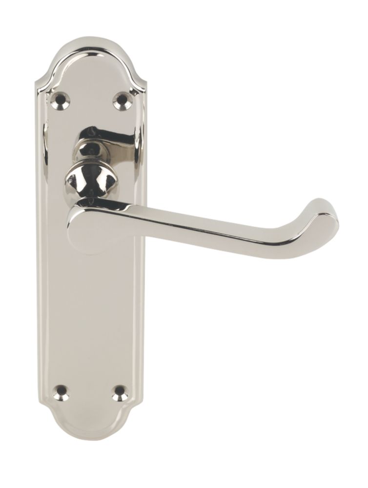 Smith & Locke Sherborne Latch LoB Latch Door Handles Pair Polished