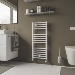 Ximax 922mm x 400mm 1014BTU White Flat Designer Towel Radiator