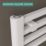 Ximax 922mm x 400mm 1014BTU White Flat Designer Towel Radiator