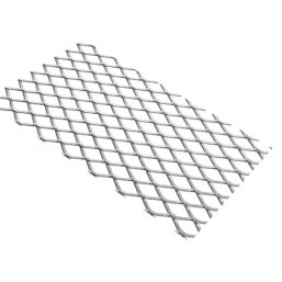 Essentials Stretched Perforated Protective Door Plate Aluminium 250mm x 500mm x 0.8mm