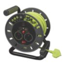 Masterplug 13A 4-Gang 25m  Cable Reel with USB Charging
 + 3A 2-Outlet Type A & C USB Charger 240V