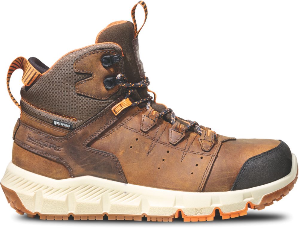 Timberland Pro Tempe Size 11 Brown Waterproof Safety Boots - Screwfix