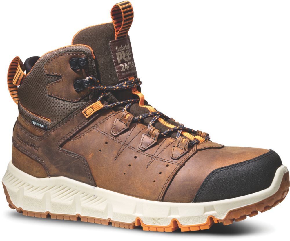 Timberland Pro Tempe Size 11 Brown Waterproof Safety Boots - Screwfix