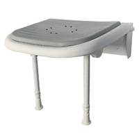 Franke Wall-Mounted Padded Shower Seat Grey