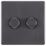 LAP  2-Gang 2-Way LED Dimmer Switch  Slate Grey