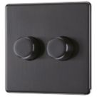 LAP  2-Gang 2-Way LED Dimmer Switch  Slate Grey