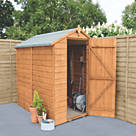 Forest Delamere 4' x 6' (Nominal) Apex Shiplap T&G Timber Shed with Assembly