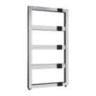 Reina 740mm x 450mm 576BTU Chrome Flat Designer Towel Radiator