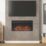 Be Modern Rodwell Black Remote Control Inset Electric Fire 914mm x 154mm x 442mm