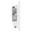 British General Evolve 13A Unswitched Fused Spur with LED Brushed Steel with White Inserts